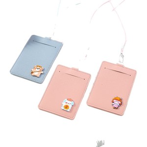 Tarjetero de cuero de 7x10 cm con correa para el cuello para tarjetas de crédito, para hombres y mujeres - Product Image 5