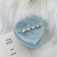 Pendientes de Plata Vintage con Diseño de Corazón, Elegantes para Mujer, Bañados en Rodio, Ideales para Fiestas, Combinables con Todo, Sencillos, Frescos y Miniatura