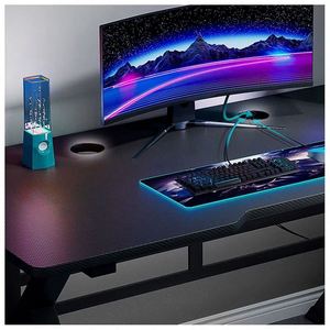 Mesa de Juego Moderna Ajustable para <span class=keywords><strong>PC</strong></span>, Escritorio <span class=keywords><strong>Gamer</strong></span> con LED, Mesa de Juego para Deportes Electrónicos - Product Image 4