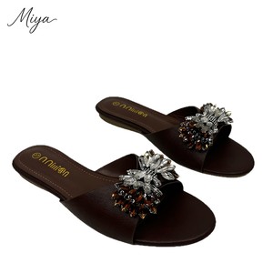 TD-016 <span class=keywords><strong>Sandali</strong></span> da Spiaggia <span class=keywords><strong>Moderni</strong></span> con Decorazioni in Strass a Forma di Farfalla, Cinturini Incrociati e Punta Aperta in PU per Donna - Product Image 5
