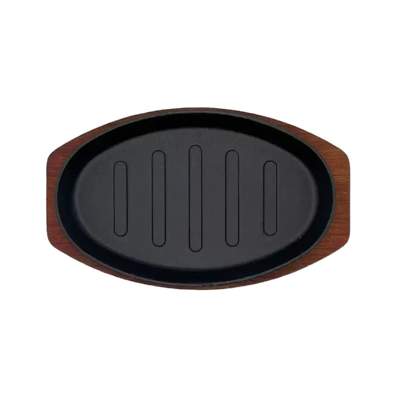 Cast Iron Oval Steak Pan Grill