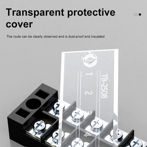 Bloque <span class=keywords><strong>de</strong></span> Terminales YHKJ TB-1512 1503/1504, Tira <span class=keywords><strong>de</strong></span> Terminales <span class=keywords><strong>de</strong></span> Corriente 15A, Conector, Caja <span class=keywords><strong>de</strong></span> Distribución <span class=keywords><strong>de</strong></span> Energía, Columna <span class=keywords><strong>de</strong></span> Terminales - Product Image 4