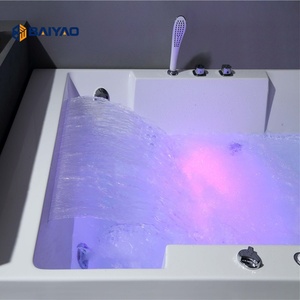 Prix d'usine leader de l'industrie Spa moderne Jakuzzi Baignoire intérieure à contrôle intelligent pour 2 personnes avec bains à remous - Product Image 4