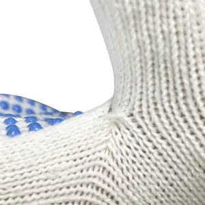 Guanti da lavoro di sicurezza lavorati a maglia in cotone punteggiato rivestiti in PVC con guanti invernali industriali all'ingrosso della cina