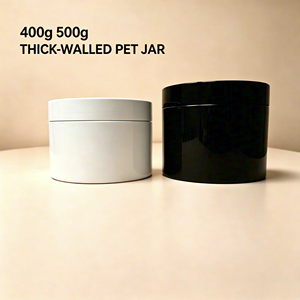 Pot cosmétique en PETG à paroi épaisse avec bouchon à vis, 500g 16oz, pour crème visage, lotion, logo personnalisé, faible MOQ - Product Image 5