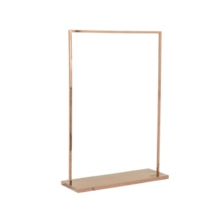 Porte-vêtements suspendu haut de gamme en acier inoxydable couleur or rose YUNTAI TB-CR-283, moderne, personnalisé et respectueux de l'environnement - Product Image 4