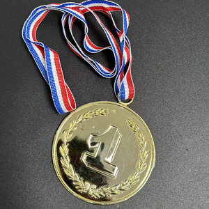 Plastic Medal 7.3Cm Round Engraved Sports Games Award With Ribbon For Events And Gifts - Product Image 3