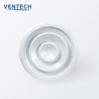 Diffuseurs de plafond ronds pour système HVAC Ventech avec amortisseur, diffuseur d'air circulaire en aluminium