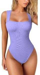 <span class=keywords><strong>Tuta</strong></span> <span class=keywords><strong>Aderente</strong></span> Senza Maniche da Donna in Stile Europeo e Americano, Design a Costine - Product Image 2