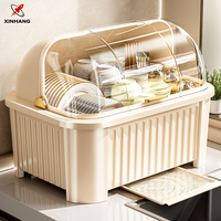 Étagère de rangement pour vaisselle XinHang, étagère de rangement en plastique pour la vaisselle, boîte de rangement multifonctionnelle pour comptoir