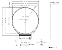 2,8 Zoll 2,8" Rundes Touch-Display IPS LCD-Anzeigemodul 480x480 LCD Benutzerdefiniertes LCD-Display Steuerplatine Display-Treiberplatine