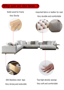 Juego de Sofás Pequeños para Sala de Estar, Muebles Modernos de MDF para Dormitorio, Sofá Ovalado con Chaise Longue, Tela de Terciopelo, Juego de Sofás de 7 Piezas - Product Image 3