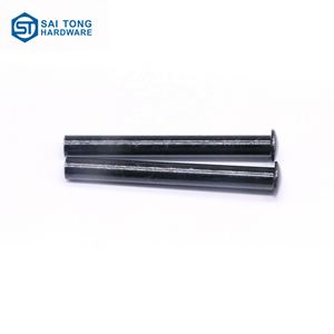 รีเวทเหล็กกล้าคาร์บอนแบบกึ่งท่อ หัวกลม ชุบสังกะสีดำ ขนาด 3 มม. 4 มม. 5 มม. ได้รับการรับรองมาตรฐาน ISO ยี่ห้อ Saitong ผลิตตามสั่งสำหรับใช้ในอุตสาหกรรม - Product Image 5