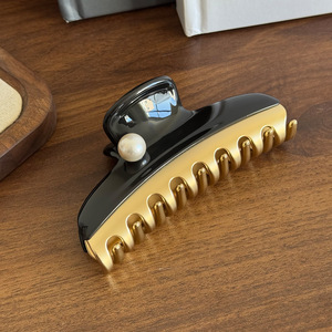 Pasador de Pelo de Lujo HONEY <span class=keywords><strong>Vendome</strong></span>, Pasador de Pelo Alexander Pearl de Ácido Acético, Pinza de Pelo Grande Tipo Tiburón, Pinza de Pelo Tipo Disco, Accesorio para el Cabello - Product Image 5