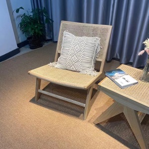Sillón de Salón Nórdico Moderno de Madera Maciza, Duradero y Portátil, para Dormitorio, Sala de Estar, Exteriores y Uso en Villas - Product Image 2