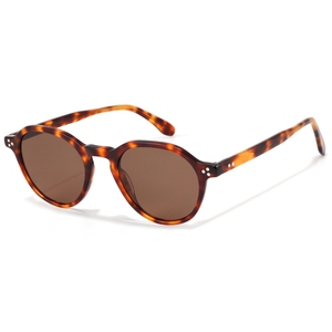 Unisex <b>Round</b> <b>Sunglasses</b> Full Rim Tortoise <b>Frame</b> UV400 Protection Adult Sun Protection Retro Style - Product Image 5