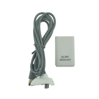 Pour manettes sans fil Xbox 360, kit de batterie rechargeable 4800 mAh avec câble de charge