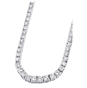 Brilliant Cut 6mm Lab Grown Diamond Tennis Chain 10K 14K 18K Gold IGI Certified Unisex Hip Hop Luxury Fashion <b>Necklace</b> - Product Image 2