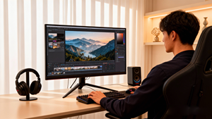 จอคอมพิวเตอร์ 4K สำหรับเล่นเกม ขนาด 27 นิ้ว ความสว่างสูง จอ LCD - Product Image 1