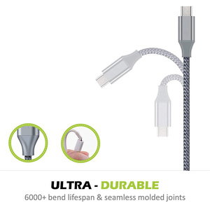 Câble USB de charge rapide de données en nylon tressé durable de 1M pour ordinateur <span class=keywords><strong>Kindle</strong></span> Samsung Galaxy S7 - Product Image 4