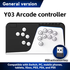 Honcam Leverless All-Button Fight Stick Multi-Platform <b>Wireless</b> Hitbox for Switch Xbox <b>PC</b> PS5 - Product Image 5