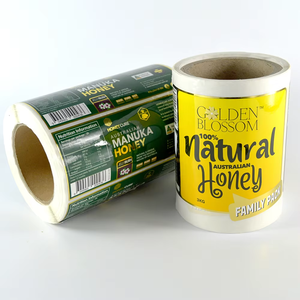 Tùy chỉnh mật ong nhãn sản phẩm màu xanh lá cây Mật ong nhãn chai hình dạng đặc biệt nhãn dán Máy in nhãn cho tùy chỉnh bao bì - Product Image 5