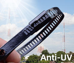 FSCAT Attache de câble autobloquante en <span class=keywords><strong>acier</strong></span> inoxydable de haute qualité Type d'échelle de sécurité Colliers de serrage d'échelle à verrouillage positif - Product Image 6