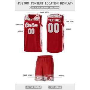 2025 maillot de basket-ball personnalisé pour jeunes uniforme de pratique d'entraînement réversible personnalisé imprimé nom d'équipe numéro Logo taille XS - Product Image 4