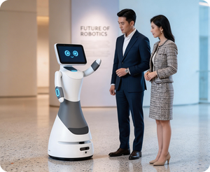 Robot d'accueil IA de haute technologie à prix d'usine avec fonction de dialogue vocal et de danse, recharge automatique, idéal pour la réception d'entreprise - Product Image 5