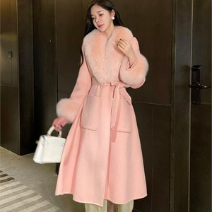 <span class=keywords><strong>Manteau</strong></span> en Cachemire Laine Double Face ZDFURS* pour <span class=keywords><strong>Femme</strong></span>, <span class=keywords><strong>Manteau</strong></span> Hiver en Laine Double Face avec Col en Fourrure de Renard, <span class=keywords><strong>Manteau</strong></span> de Fourrure <span class=keywords><strong>Mi</strong></span>-<span class=keywords><strong>Long</strong></span> - Product Image 4