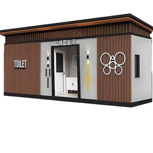 Toilettes portables en panneaux sandwich, design moderne pour les attractions touristiques, installation facile, utilisation en extérieur - Product Image 1