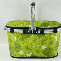 Panier de pique-nique extérieur pour aliments et boissons, sac isotherme pliable et grand format de 30L