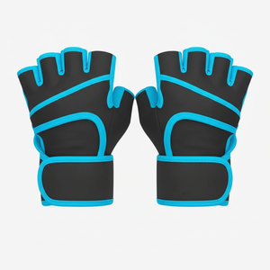 Half Finger <b>Gym</b> Fitness <b>Weight</b> Lifting Gloves with Wrist Support Custom made <b>Gym</b> Use Fitness related product - Product Image 1