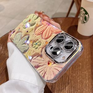 Nuevo diseño <span class=keywords><strong>de</strong></span> pintura al óleo flor chica funda <span class=keywords><strong>de</strong></span> teléfono para iPhone 16 Pro Max 15 pro 14 Promax 13 12 11-PC Material protección a prueba <span class=keywords><strong>de</strong></span> golpes - Product Image 5