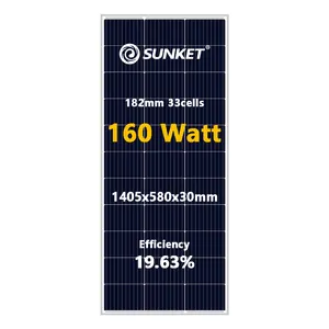 Panel surya Tiongkok 120w 150w daftar harga polikristalin silikon poli Panel surya Set rumah tangga modul PV 230 w 150w Panel surya