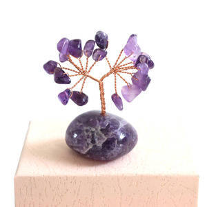 <b>Crystal</b> <b>Tree</b> Amethyst And Rose Quartz Sphere Base Home Decoration Desktop Ornament - Product Image 2