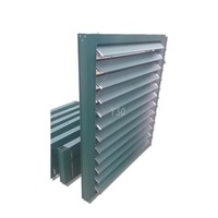 Volet à lamelles électrique automatique moderne 6063-T5, ouverture et fermeture horizontales, stores réglables, pare-soleil en aluminium