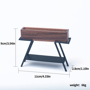 Thu nhỏ thực phẩm chơi mô hình đồ sắt hiển thị đứng hoa giá sideboard cho phòng ăn đồ nội thất nhỏ quy mô 1:12 - Product Image 1