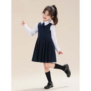 Robe preppy personnalisée pour filles, nouvelle robe plissée style JK pour enfants, combinaison de performance pour tout-petits et grandes filles - Product Image 3