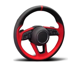 Pour BMW pour Toyota pour <span class=keywords><strong>Audi</strong></span> 8V Sportback A4 B8 berline Avant 8T A6 C7 8X <span class=keywords><strong>S3</strong></span> S4 couverture de volant en daim cousu à la main personnalisé - Product Image 1