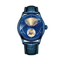 Montres mécaniques tourbillon volant pour hommes, nouveau design, forme corne/entonnoir, lumineuses et étanches, fabrication OEM/ODM