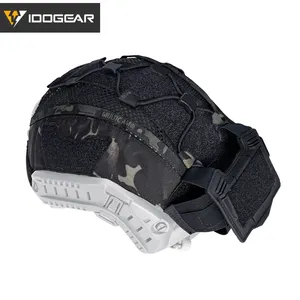 IDOGEAR tático camuflagem traseira bateria malote tático L/XL capacete capa com peso equilibrado bolsa