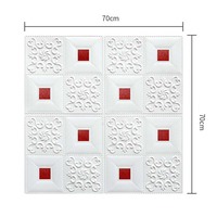 Autocollant mural 3D auto-adhésif en XPE, décoration murale moderne imperméable pour usage domestique et de divertissement