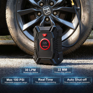 Pompe à air électrique portable 12V pour voiture, nouvelle pompe numérique 100psi intégrée pour SUP, planche à pagaie, kayak, tente, gonflable extérieur, <span class=keywords><strong>gonfleur</strong></span> de pneus - Product Image 2