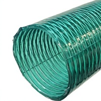 Tuyau en PVC transparent blanc de haute qualité Huachen, renforcé doublement avec fil d'acier tressé, résistant à haute pression pour