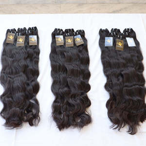 Venta al por mayor extensiones vírgenes camboyanas 1B mechones de tejido alineado con cutícula con estilo de onda natural libre Vietnam templo crudo indio - Product Image 3