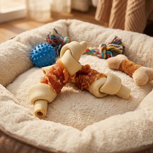 Snack per Cani a Forma di Osso di Pollo, Masticabili, Personalizzabili, Naturali, al Gusto di Latte, per Addestramento - Product Image 5