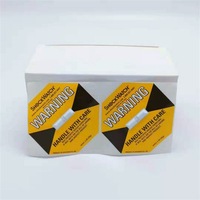 Label Perekat Indikator Benturan Gaya ShockWatcher untuk Pengiriman Barang Pecah Belah, 25G, Kuning