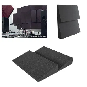 Panneaux muraux acoustiques noirs modernes personnalisables avec des caractéristiques ignifuges et insonorisantes pour une utilisation en intérieur, solutions <span class=keywords><strong>de</strong></span> conception graphique - Product Image 1