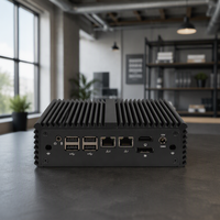 Qotom Q10721C N5100 4K Double Port d'Affichage Serveur Domestique Centre Multimédia Mini PC pour Système Windows 10 Linux